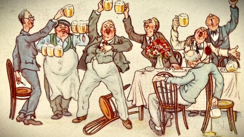 Opilo se 34 prvňáčků, v hospodách létaly židle. Masaryk byl při divokém Silvestru 1925 za exota