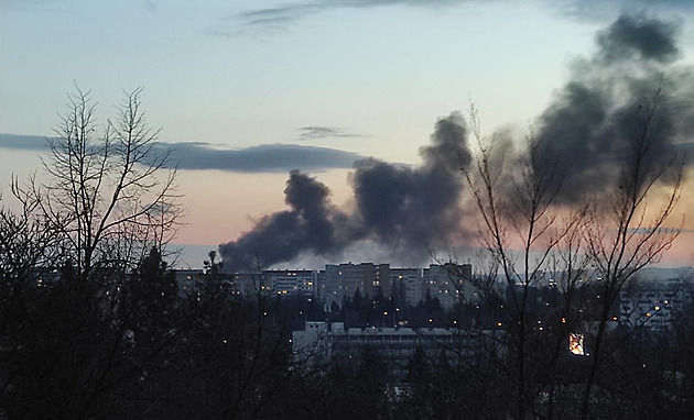 Nedaleko brněnského centra hořel přízemní dům, dým byl vidět z dálky