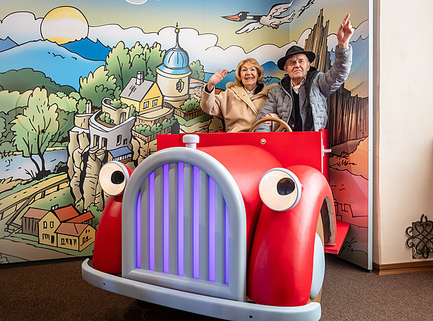 Fifinčina šatna i Myšpulínova laboratoř. Návštěvníci se ocitnou přímo ve Čtyřlístku